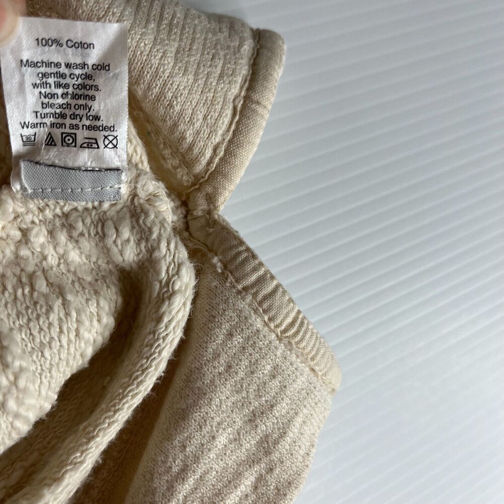 J. Crew 100% Cotton Boxy Womens Beige Pullover Shirt Sz Small - Picture 4 of 7